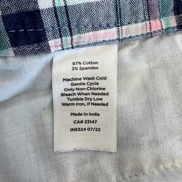 TALBOTS Plaid Shorts Womens Size 14 Mid-Rise 10" Inseam - Picture 6 of 6